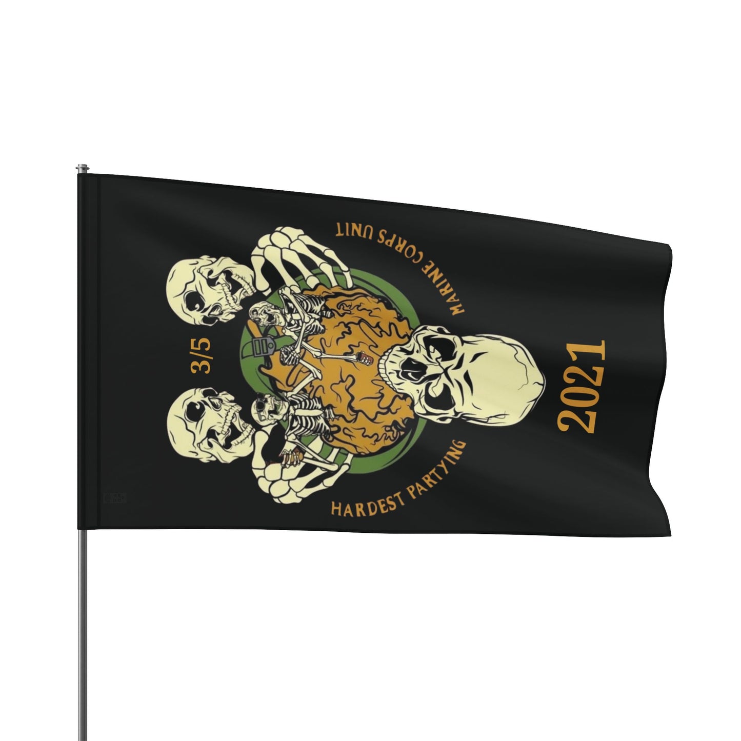 2021 Edition 3/5 Hardest Partying Unit Champions Flag