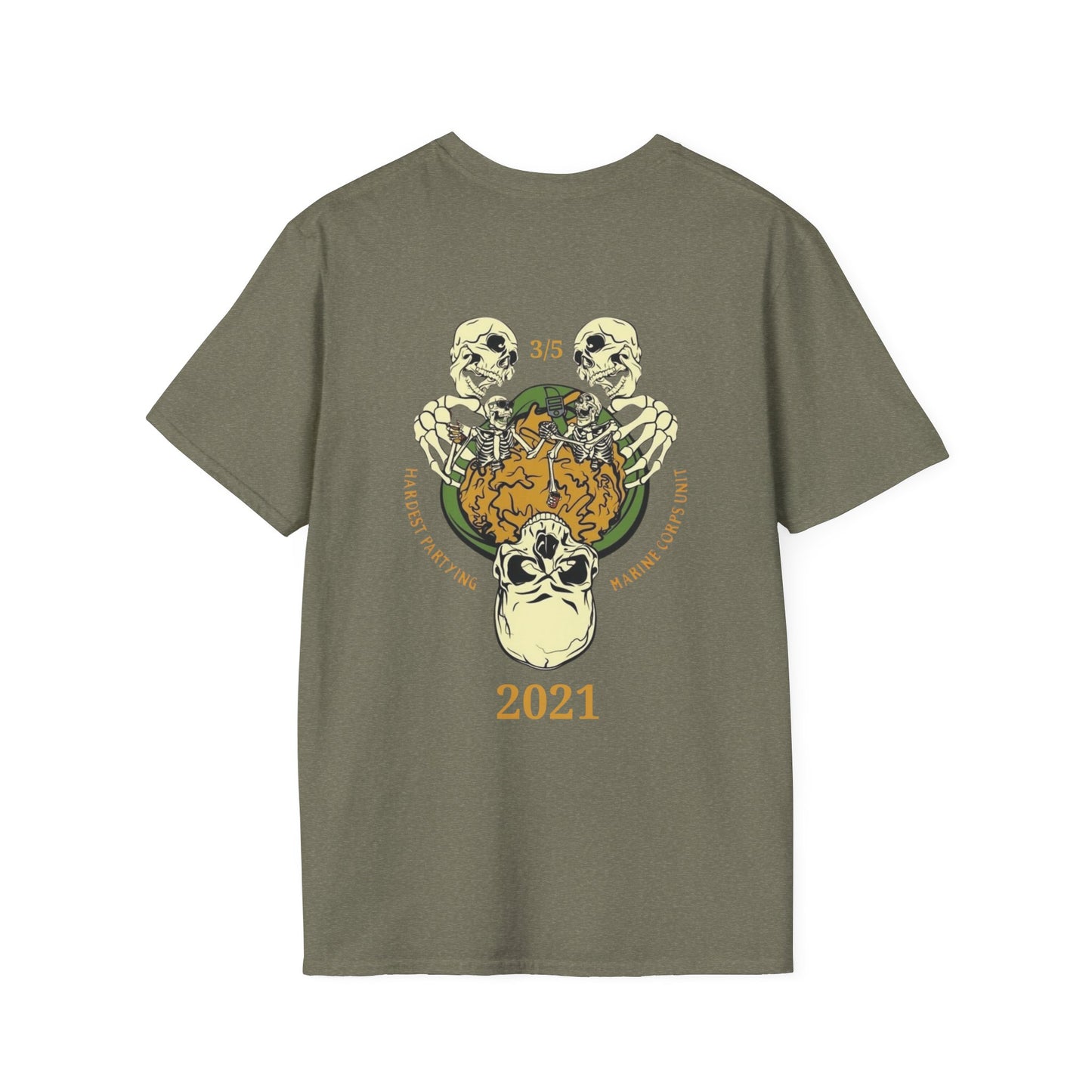 2021 Edition 3/5 Hardest Partying Unit Champions T-shirt