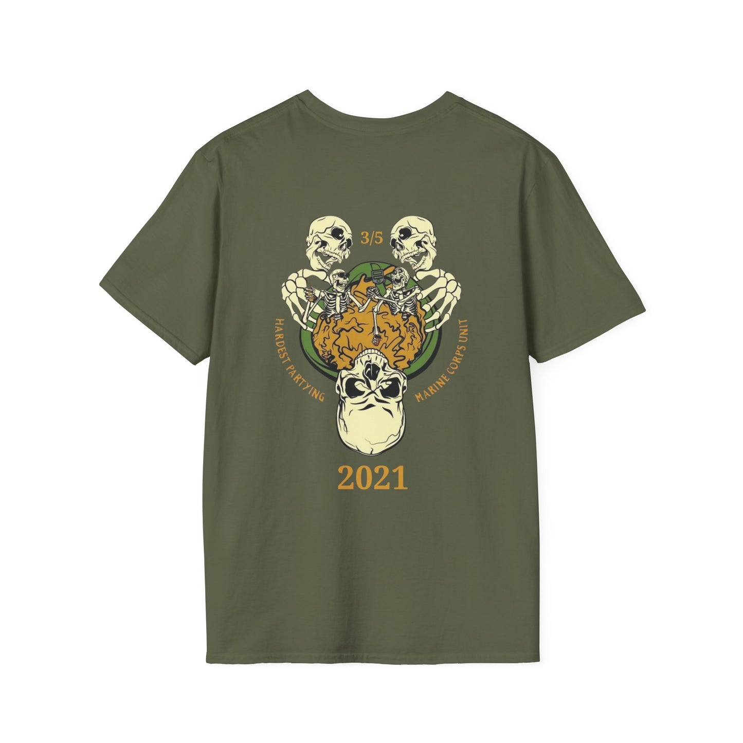 2021 Edition 3/5 Hardest Partying Unit Champions T-shirt