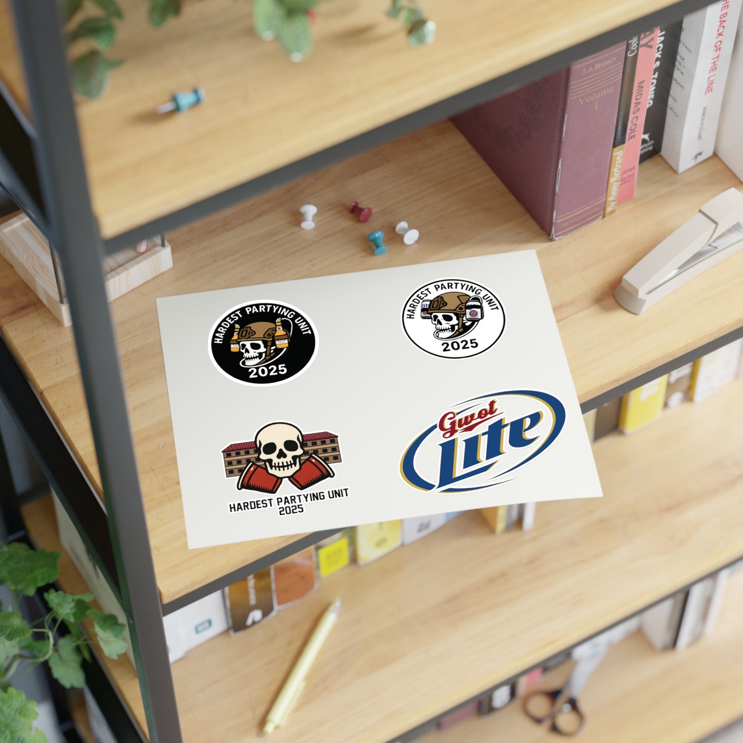 Hardest Partying Unit Sticker Sheets