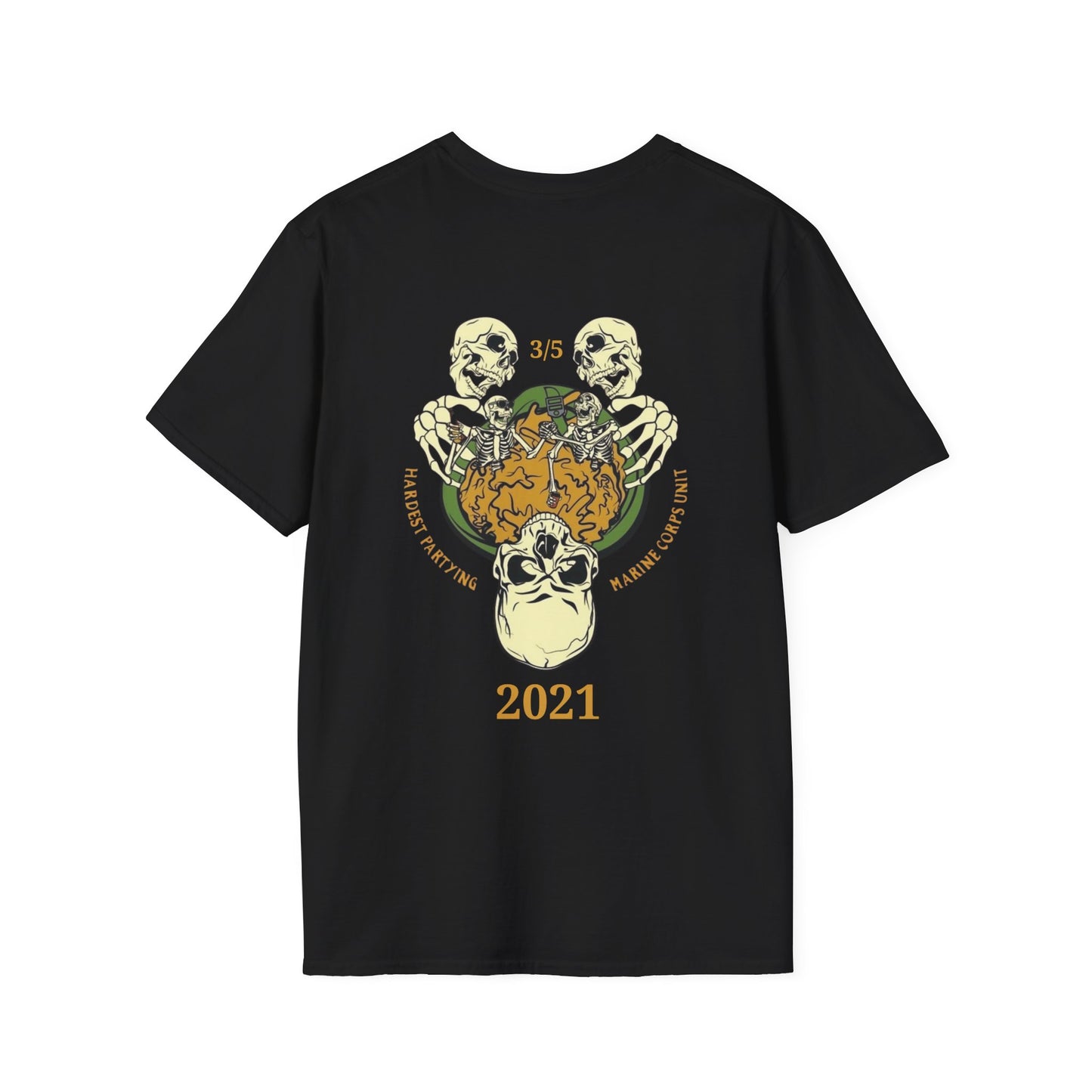 2021 Edition 3/5 Hardest Partying Unit Champions T-shirt