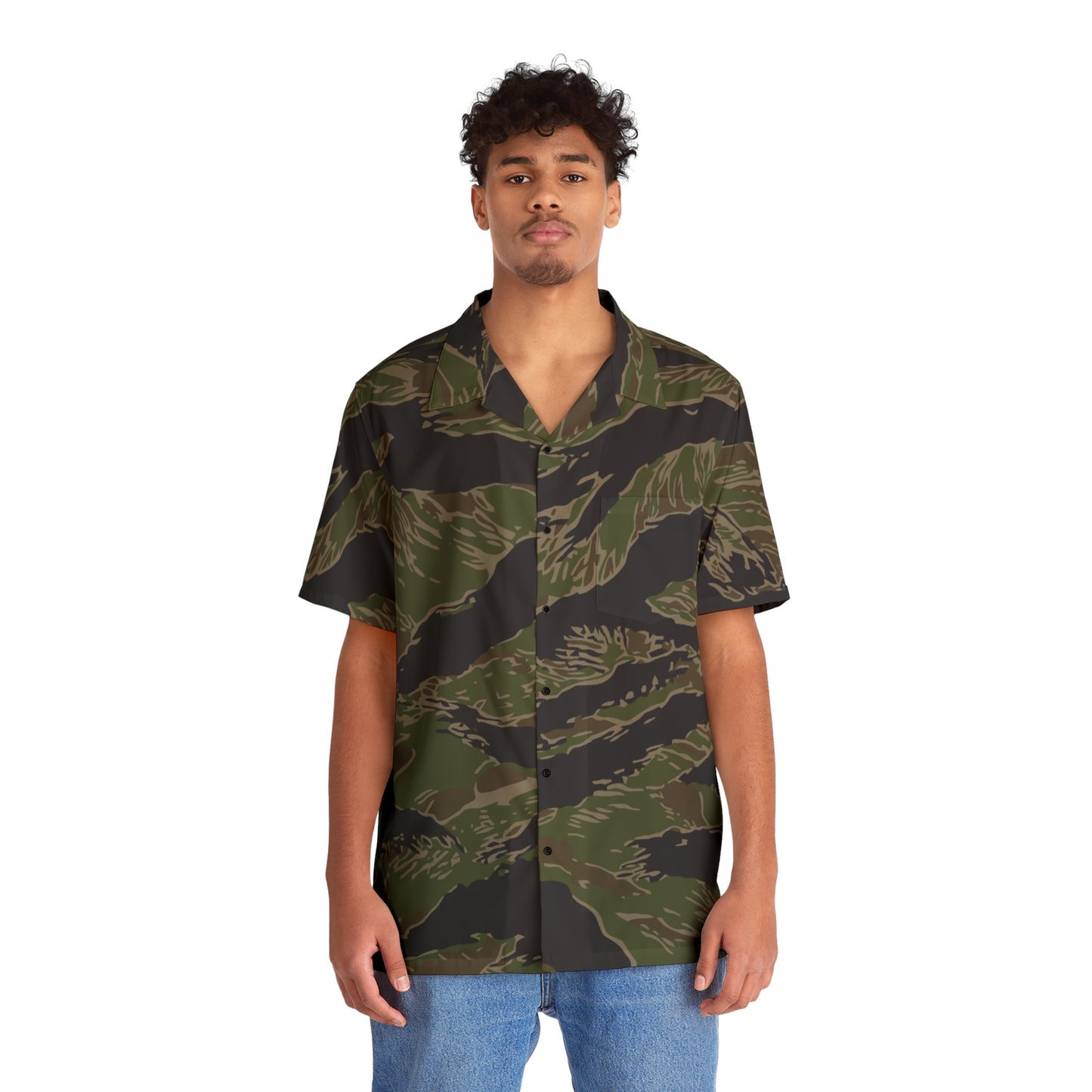 Tiger stripe Hawaiian Shirt