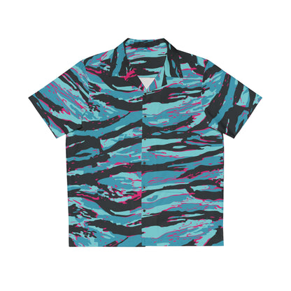 Miami tiger stripe Hawaiian Shirt