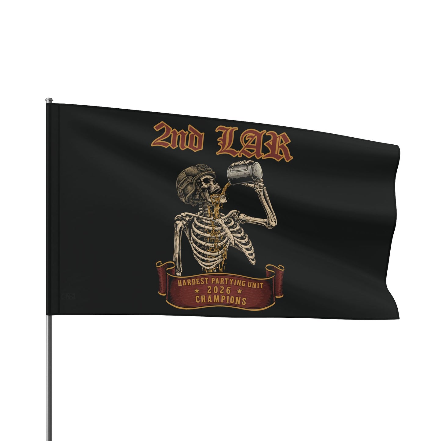 2026 Hardest Partying Unit Champions Flag Horizontal
