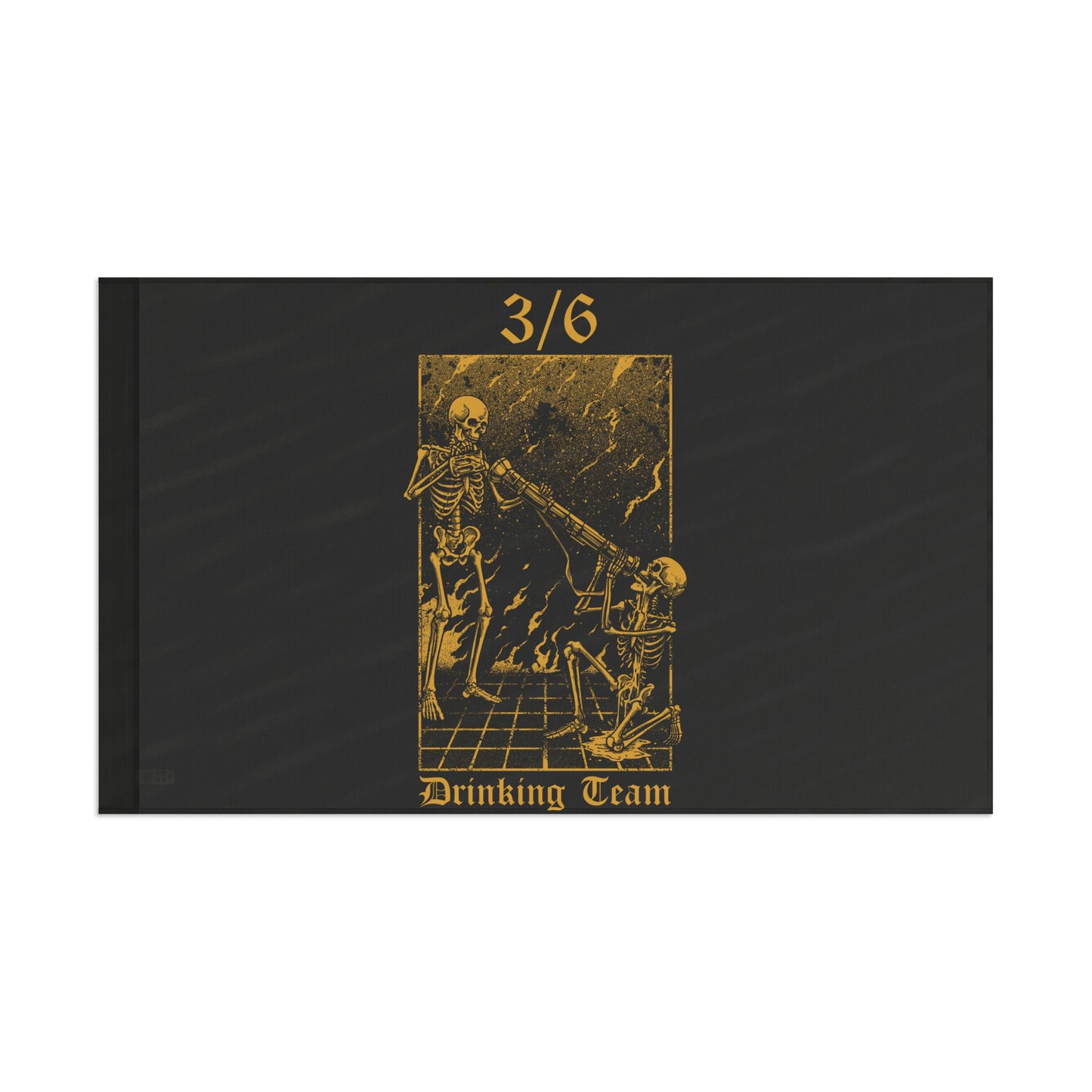 Horizontal 3/6 Tube Drinking Team Flag