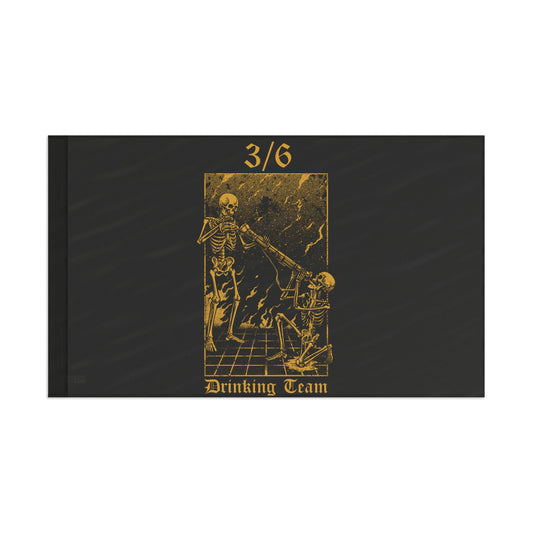 Horizontal 3/6 Tube Drinking Team Flag