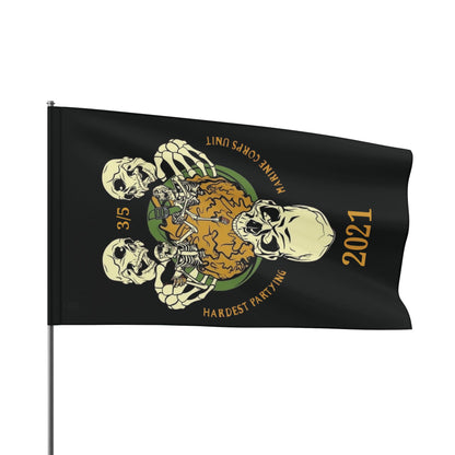 2021 Edition 3/5 Hardest Partying Unit Champions Flag
