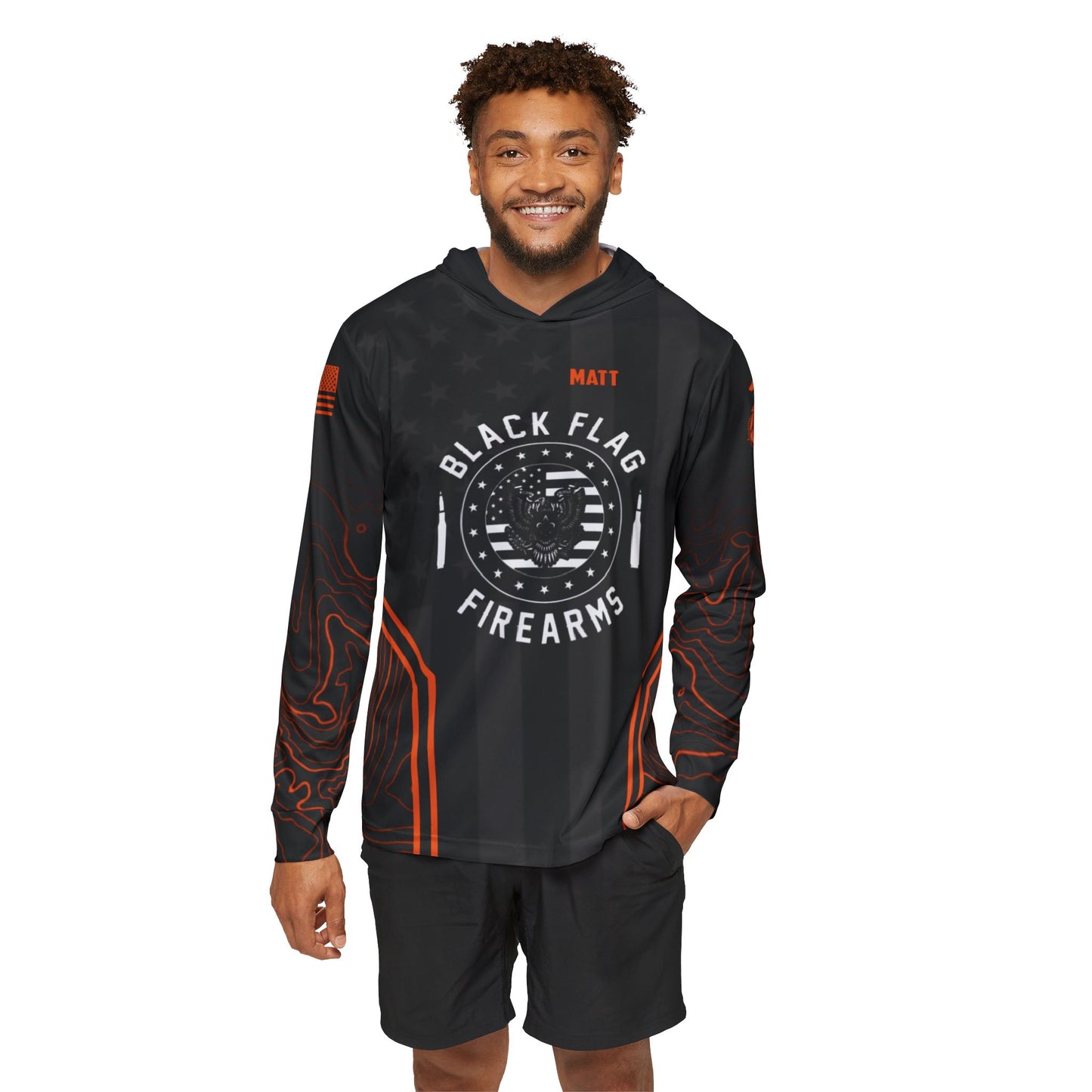Matt Black Flag Firearms Warmup Hoodie