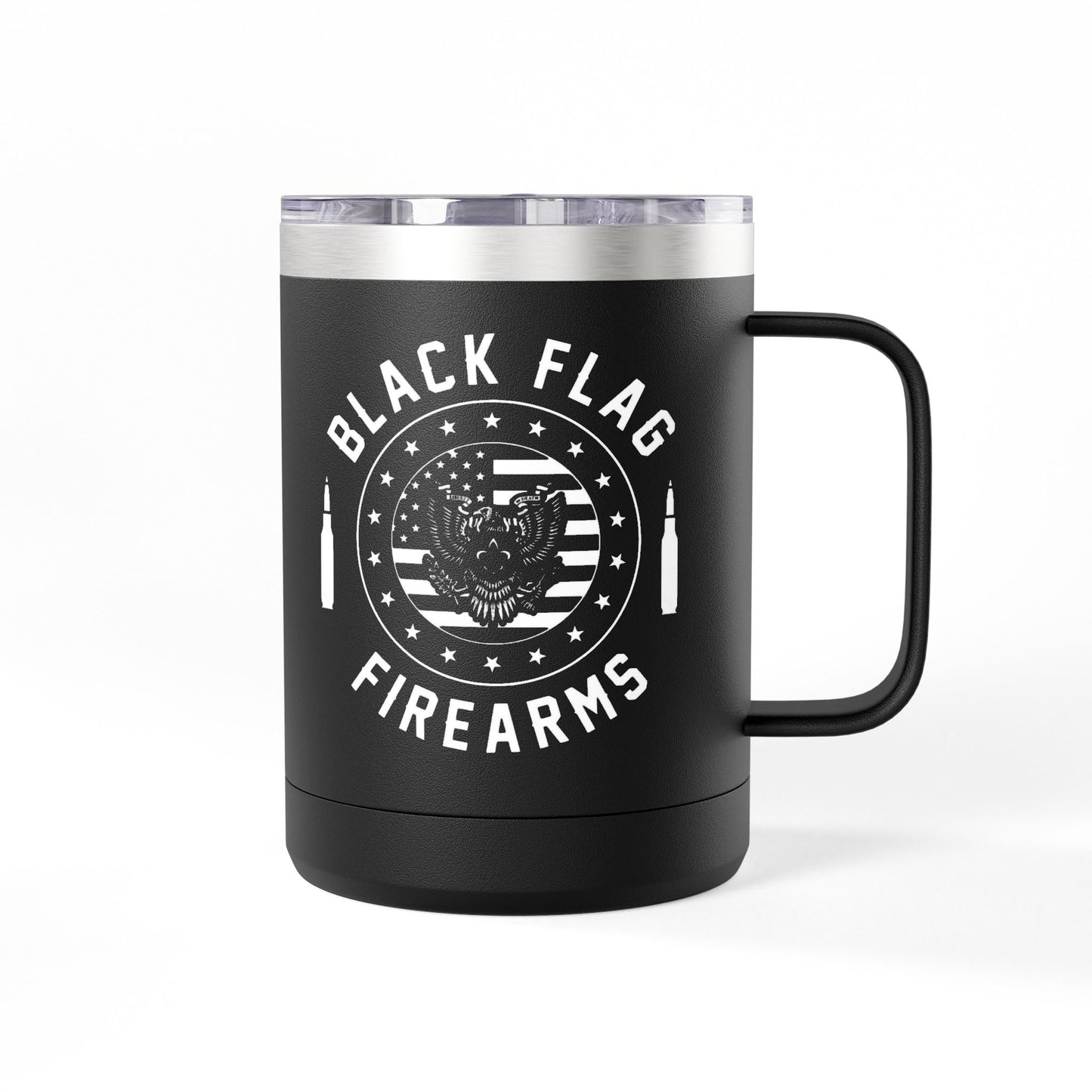 Black Flag Coffee Mug Tumbler, 15oz