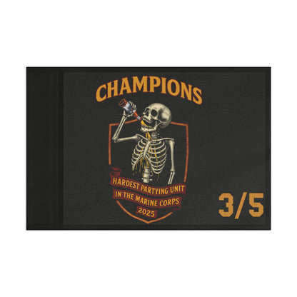 3/5 Hardest Partying Unit Champions Flag