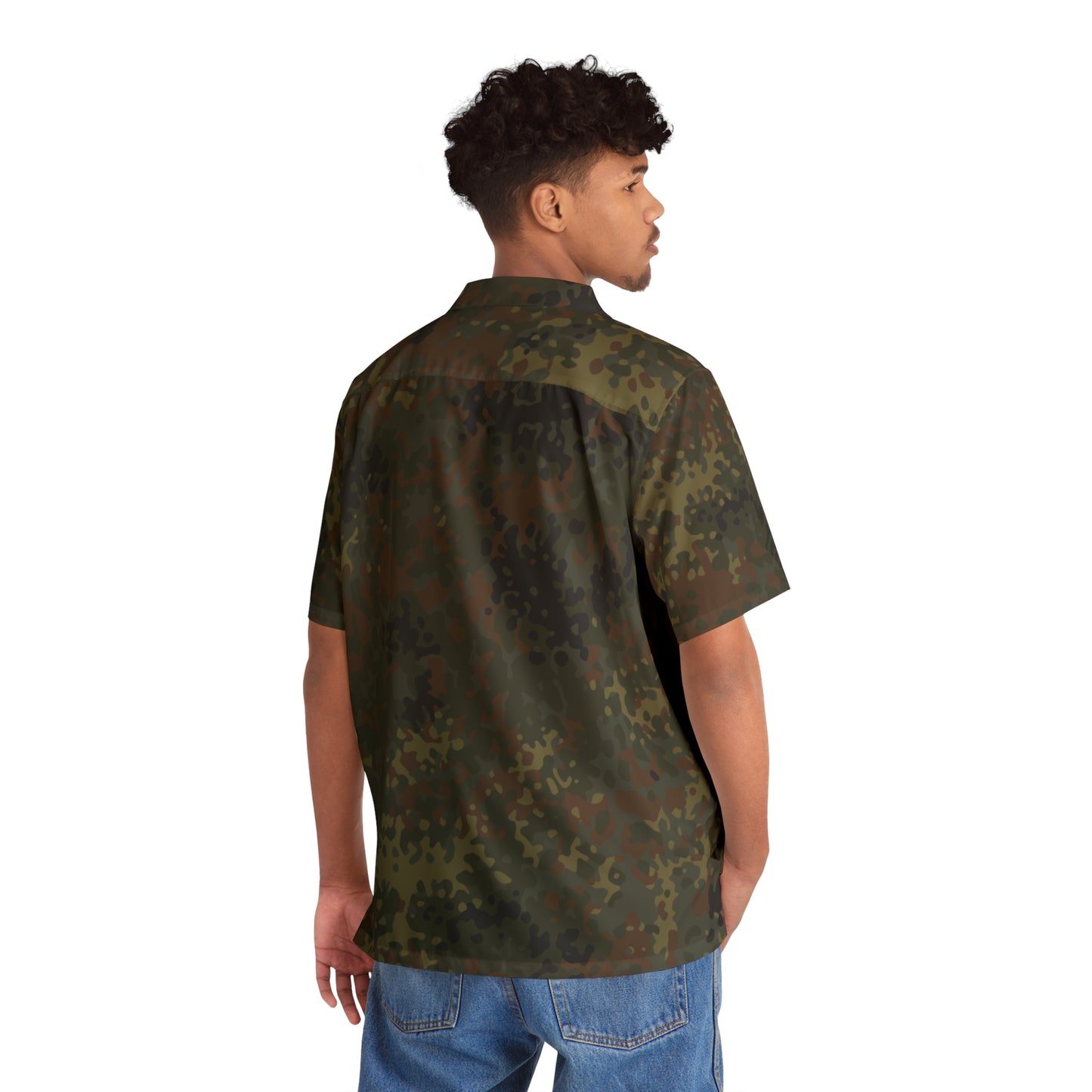 Fleck dark Hawaiian Shirt