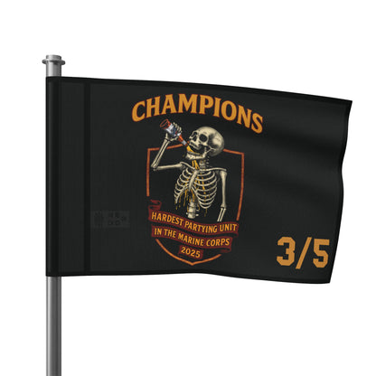 3/5 Hardest Partying Unit Champions Flag