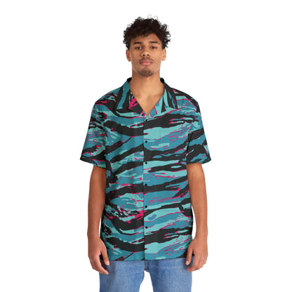Miami tiger stripe Hawaiian Shirt