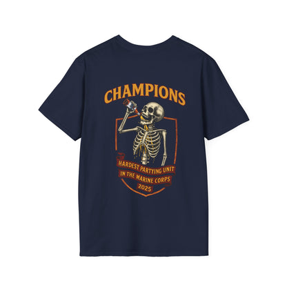 3/5 Hardest Partying Unit Champions T-shirt