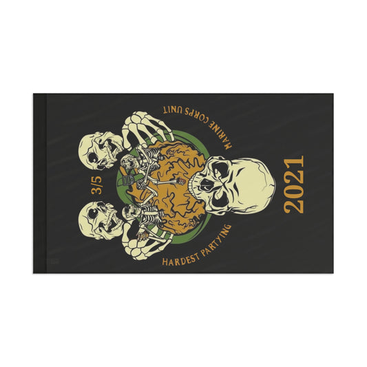 2021 Edition 3/5 Hardest Partying Unit Champions Flag