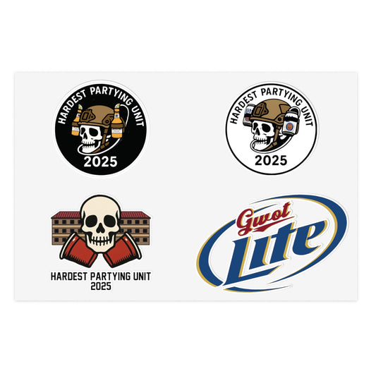 Hardest Partying Unit Sticker Sheets