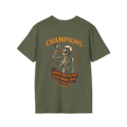 3/5 Hardest Partying Unit Champions T-shirt