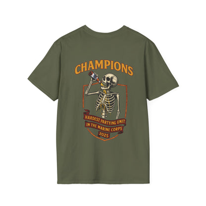 3/5 Hardest Partying Unit Champions T-shirt