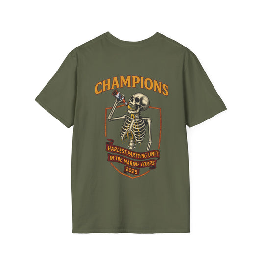3/5 Hardest Partying Unit Champions T-shirt