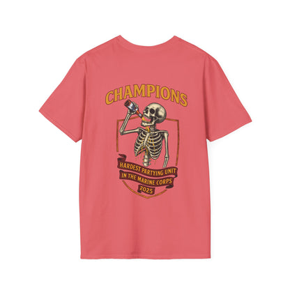 3/5 Hardest Partying Unit Champions T-shirt