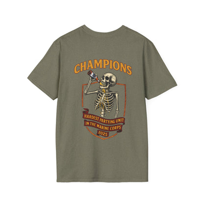 3/5 Hardest Partying Unit Champions T-shirt