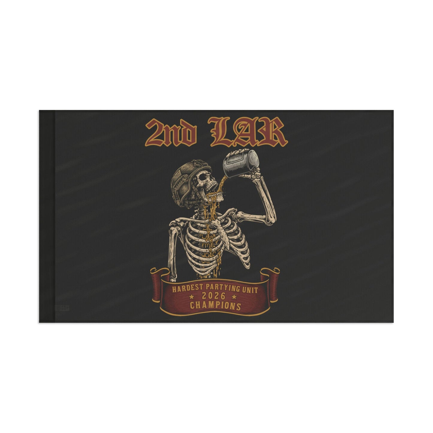 2026 Hardest Partying Unit Champions Flag Horizontal